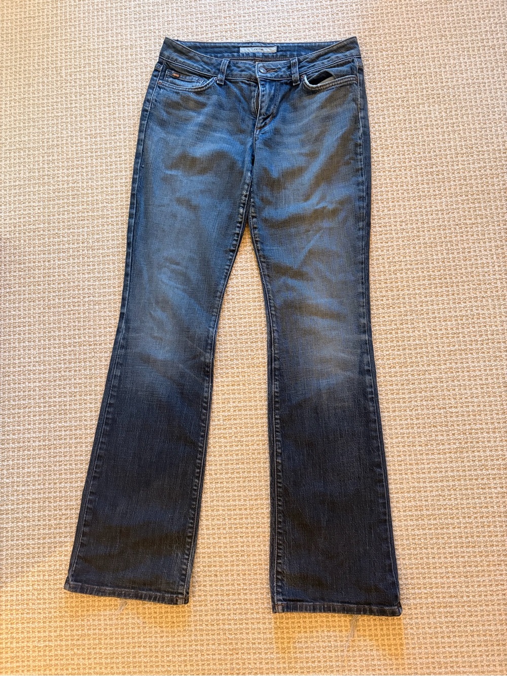 Joe's Jeans Dark Blue Low-rise Flare Jeans